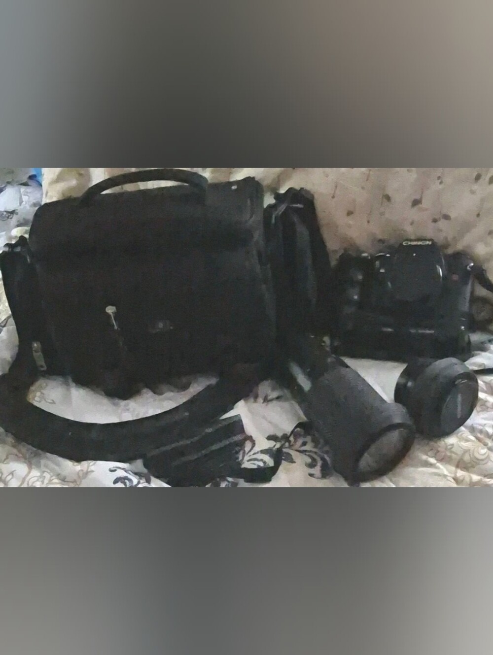 Vintage 35 mm SLR Camera Kit Chinon CP-5  - 2 Lenses, Samsonite Bag & Manual